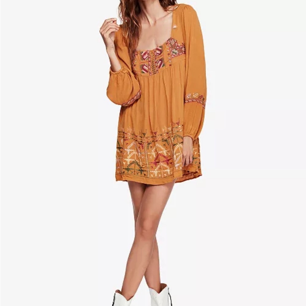 Free People Rhiannon Embroidered Dress
